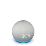 Echo Dot 5ª geração com Relógio | Smart speaker com Alexa | Display de LED ainda melhor | Cor Azul Claro