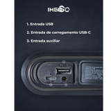 Caixa de Som Bluetooth IMS-X70 60W IPX6: A festa perfeita em qualquer lugar!