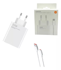 Carregador Ultra Rápido Type A 33w com Cabo Branco Xiaomi