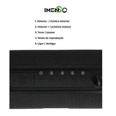 Caixa de Som Bluetooth IMS-X70 60W IPX6: A festa perfeita em qualquer lugar!
