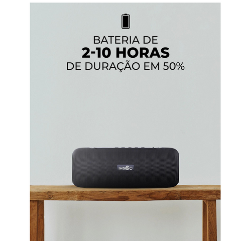 Caixa de Som Bluetooth IMS-X70 60W IPX6: A festa perfeita em qualquer lugar!