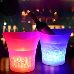 Balde de Gelo LED com Bluetooth Speaker